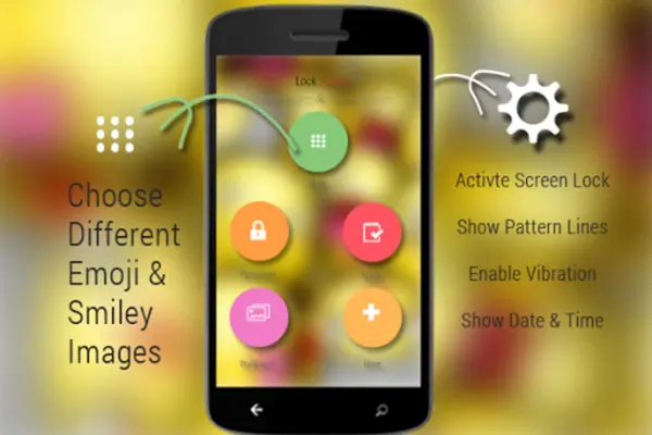 Emoticon Lock Screen android App screenshot 0