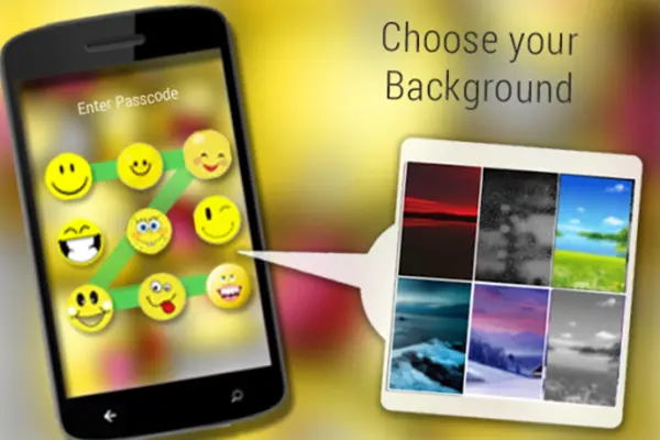 Emoticon Lock Screen android App screenshot 1